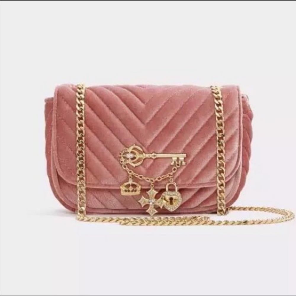 ALDO blush crossbody bag with charms